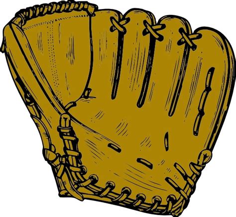 baseball glove clip art  vector  open office drawing svg svg