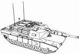 Abrams Tank M1 Coloring Wecoloringpage sketch template