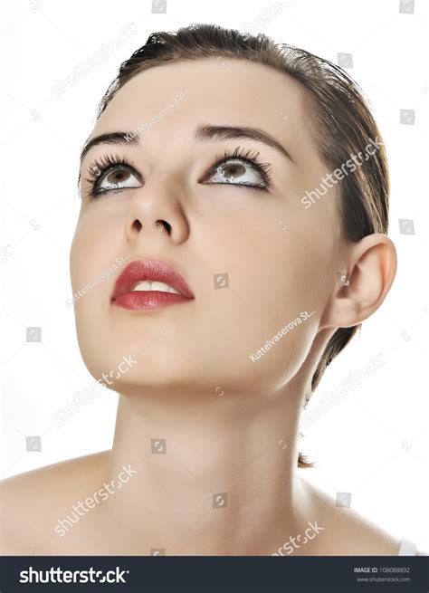 nice face  young girl isolated stock photo  shutterstock
