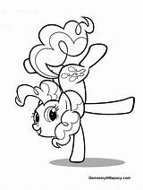 Pinkie Pie Pony Cute Coloring Play sketch template