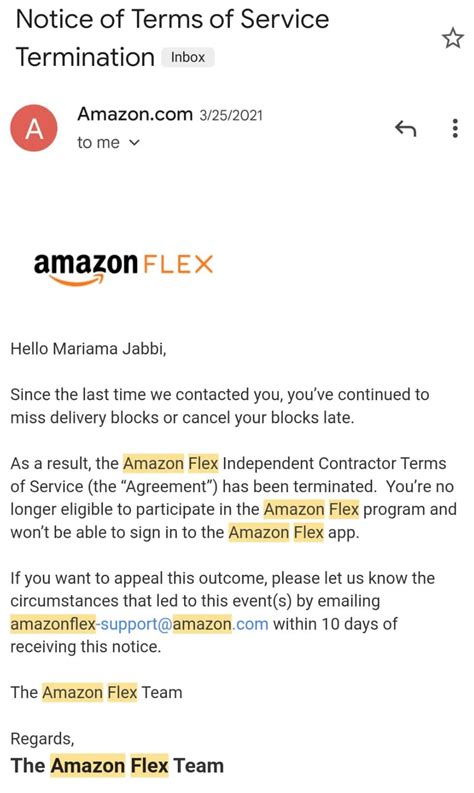 missed  block  amazon flex     call