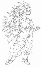 Goku Ssj Lineart Maffo1989 sketch template