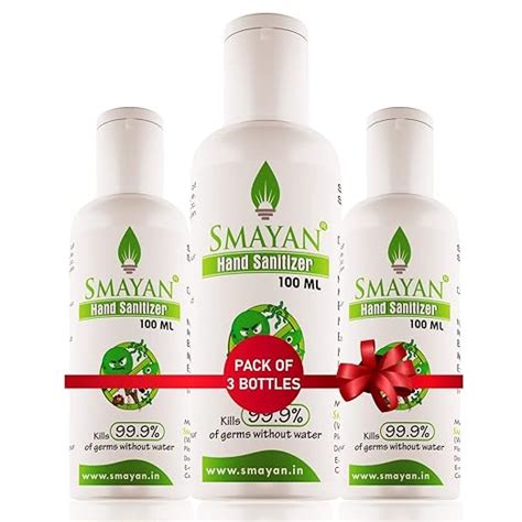 smayan healthcare hand sanitizer  ml pack   amazonin health