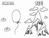 Big Small Coloring Pages sketch template