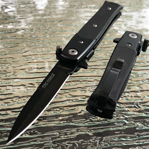tac force tactical mini milano assisted stiletto pocket knife