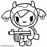Tokidoki Pages Coloring Moofia Printable Kids Color sketch template