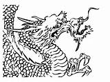 Dragon Chinese Pages Coloring Printable Kids Colring sketch template