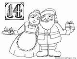 Mrs Coloring Claus Pages Getcolorings Color Print sketch template