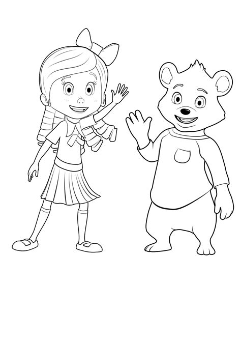 goldie  bear coloring pages    print