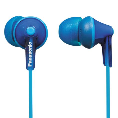 panasonic ergofit  ear earbud headphones blue rp hje