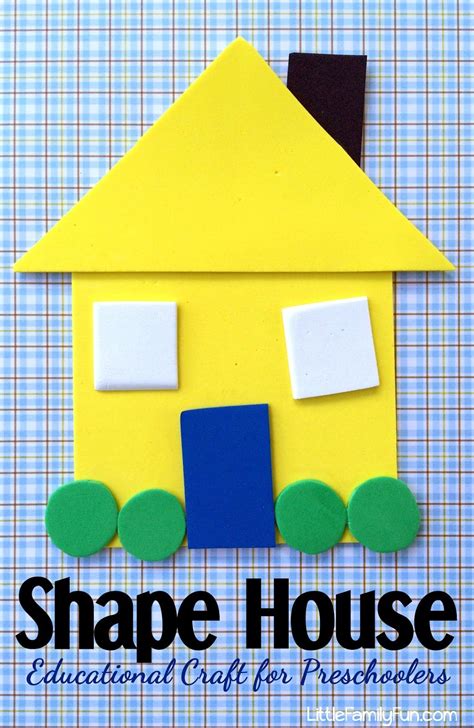 shape house educational craft preschool crafts educational crafts