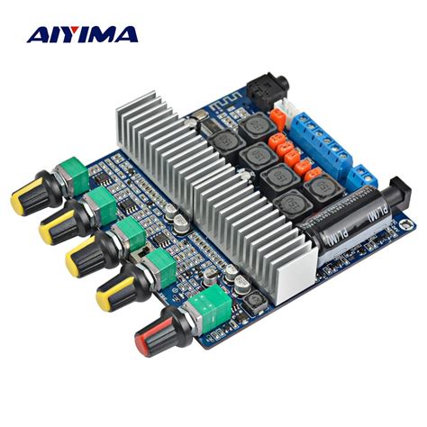 aiyima   tpa subwoofer amplifier board  channel high power bluetooth audio