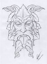 Greenman Pyrography Burning Cgarena Folklore Mystical Brandmalen Zeichnung Sousa Isis Woodburning Draw Greenmen Gravieren Pintify sketch template