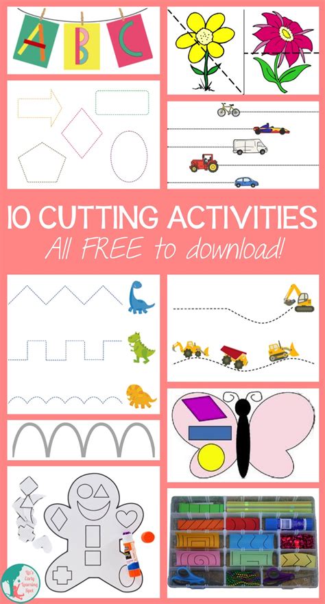 cutting activities  kids lizs early learning spot