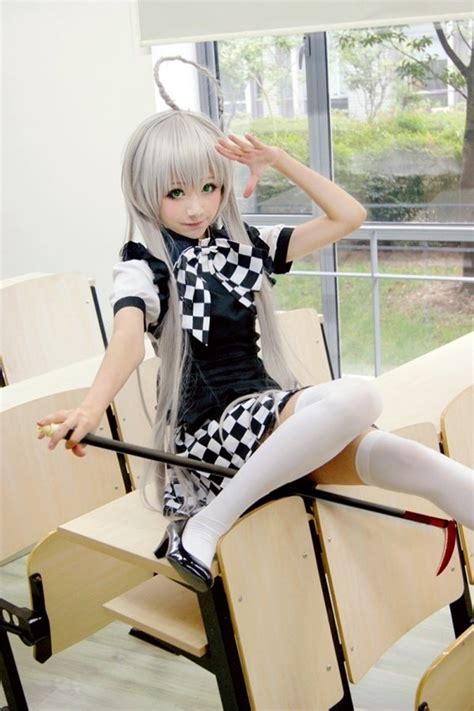 Anime Maid Costume Haiyore Nyaruko San Black White Skirt Maid Dress