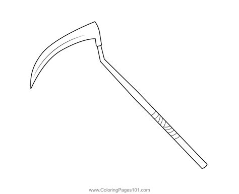 reaper pickaxe fortnite coloring page em  pano