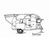 Airstream Vintage Trailer Travel Coloring Trailers Line Instant Camping Printable Camper Pages Rv Embroidery Patterns Etsy Caravan Choose Board sketch template