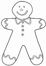 Coloring Gingerbread Pages People Popular Printable sketch template