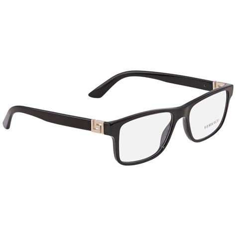 versace demo rectangular men s eyeglasses ve3211 gb1 55