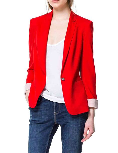 red blazer jacket formal style hjackets