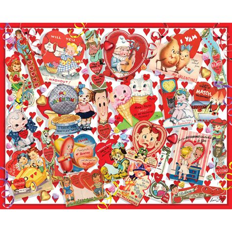 valentine cards  large piece jigsaw puzzle spilsbury