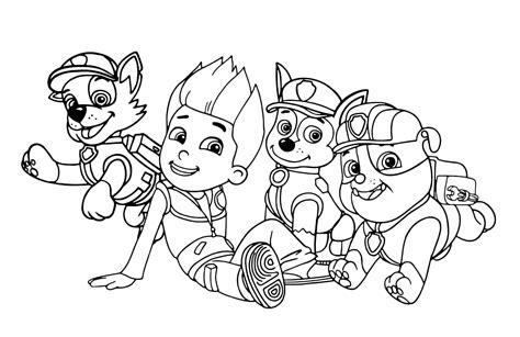 ryder paw patrol coloring pages printable