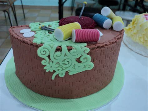 cakes cakes n more sewing basket cake