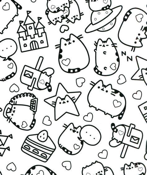 pusheen coloring pages ideas   pusheen coloring pages