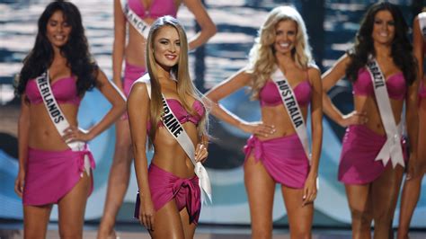 miss universe the final five in bikinis gowns la times