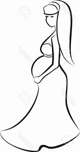 Pregnant Woman Drawing Sketch Getdrawings Vector sketch template