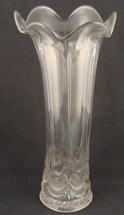 Tall 16 Inch Vintage Glass Flower Vase