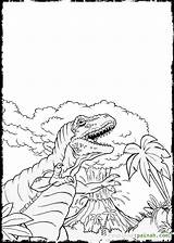 Dinosaur Coloring Volcano Pages Kids Prehistoric Dinosaurs sketch template