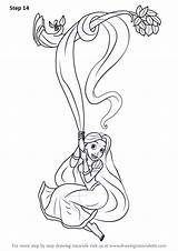 Rapunzel Tangled Drawing Draw Step Cartoon Tutorials Tutorial Drawingtutorials101 Learn Necessary Finishing Touch Complete Add sketch template