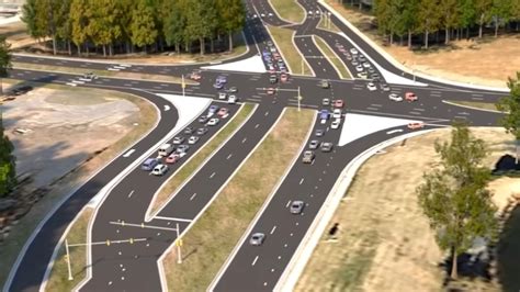 charlotte  north carolinas  continuous flow intersection abc raleigh durham