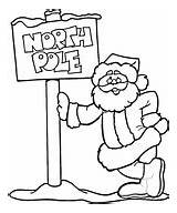 Pole North Coloring Pages Santa Claus Sign Christmas Printable Color Colouring Drawing Xmas Natal Printables Drawings Click Supercoloring Clipart Kids sketch template