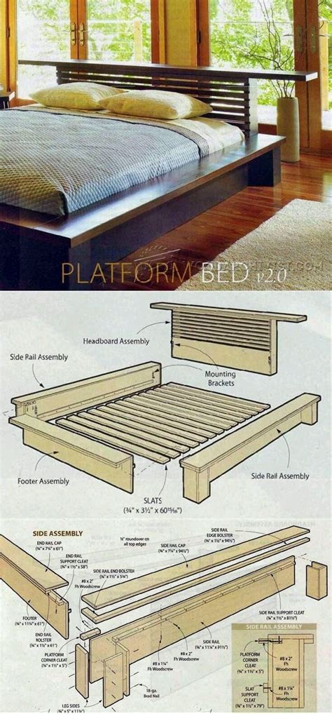 platform bed redesigned  trimble sketchup bed frame design platform bed designs platform
