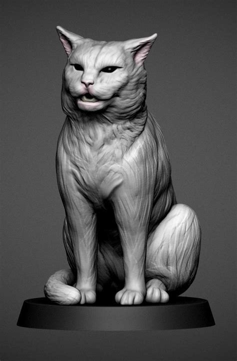 smudge the cat 3d model 3d printable cgtrader