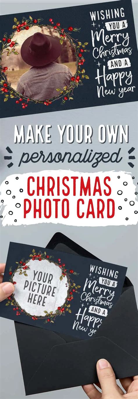 photo christmas card  printables
