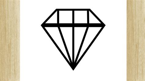 Como Dibujar Un Diamante FÁcil Youtube