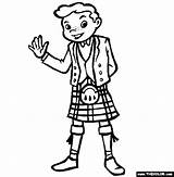 Coloring Pages Scotland Online Ethnic Wear Thecolor sketch template