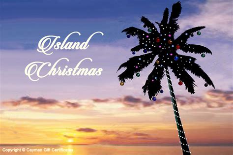 christmas happy holidays card island christmas