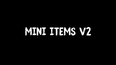 mini items  youtube