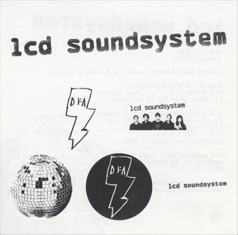 lcd soundsystem lcd soundsystem sticker sheets uk promo memorabilia  sticker sheets