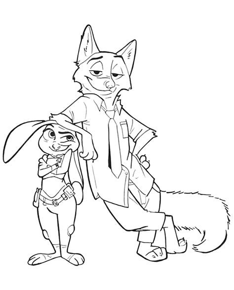 zootopia   color  kids zootopia kids coloring pages