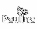 Paulina Colorear Nombres sketch template