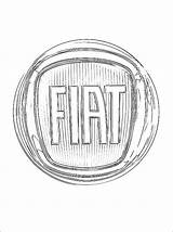 Fiat Logo Coloring Pages Logos Pdf Print sketch template