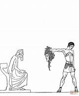 Perseus Coloring Drawing Polydectes 1217 36kb Heroes Getdrawings Gutenberg sketch template