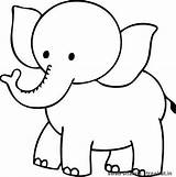 Coloring Elephant Pages Printable Kids Print sketch template