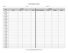 printable fluid intake  output chart  images fluid chart