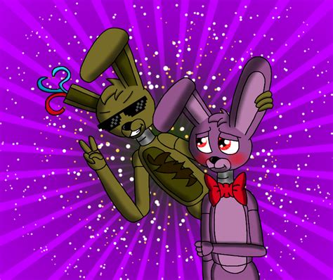 Thug Bunny Springtrap X Bonnie By Thetigressflavy On